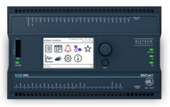 Distech CDIB-450X-00 ECB-450 BACnet Programmable Controller w/LCD, 12UI 12UO