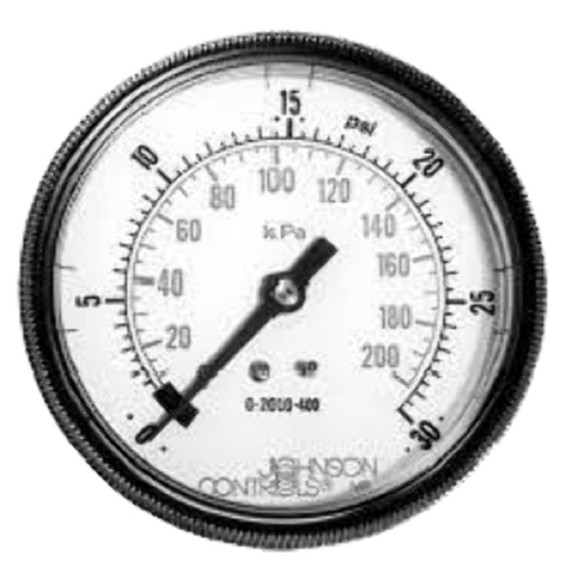 Johnson Controls G-2010-101 Air Pressure Gauge, 2 in., 0 To 30 Or 0 To 200 Range Johnson Controls G-2010-101 Air Pressure Gauge, 2 in., 0 To 30 Or 0 To 200 Range