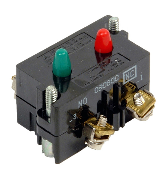 Eaton 10250T1 Pushbutton Switch Contact Block, 10250T Series, Standard, 1NO 1NC