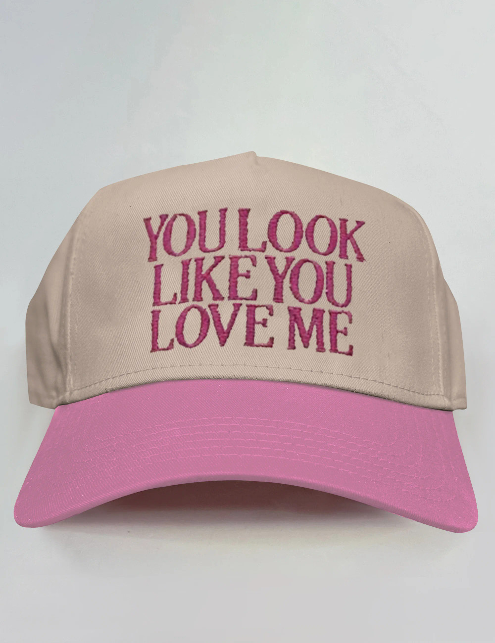 You Look Like You Love Me Trendy Embroidered Trucker Hat Unisex display picture 3