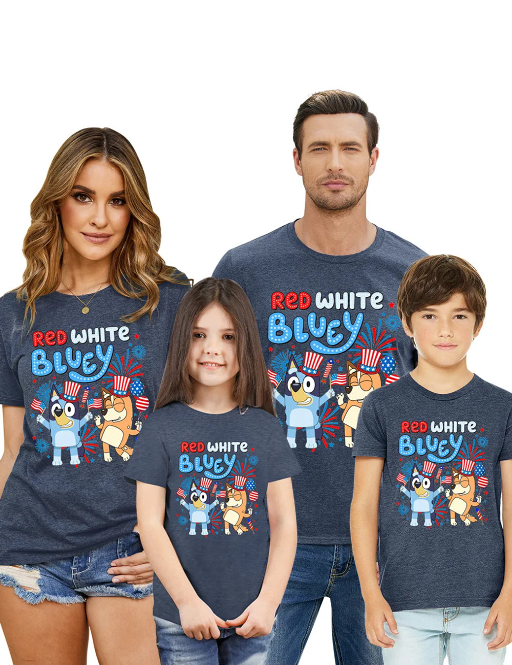 Retro 4th Of July Family Tee