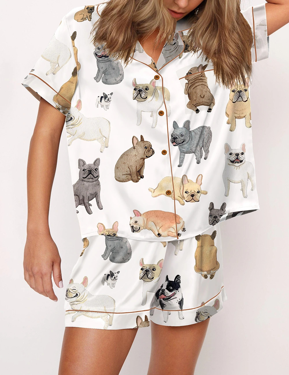 French Bulldog Funny Pajama Set