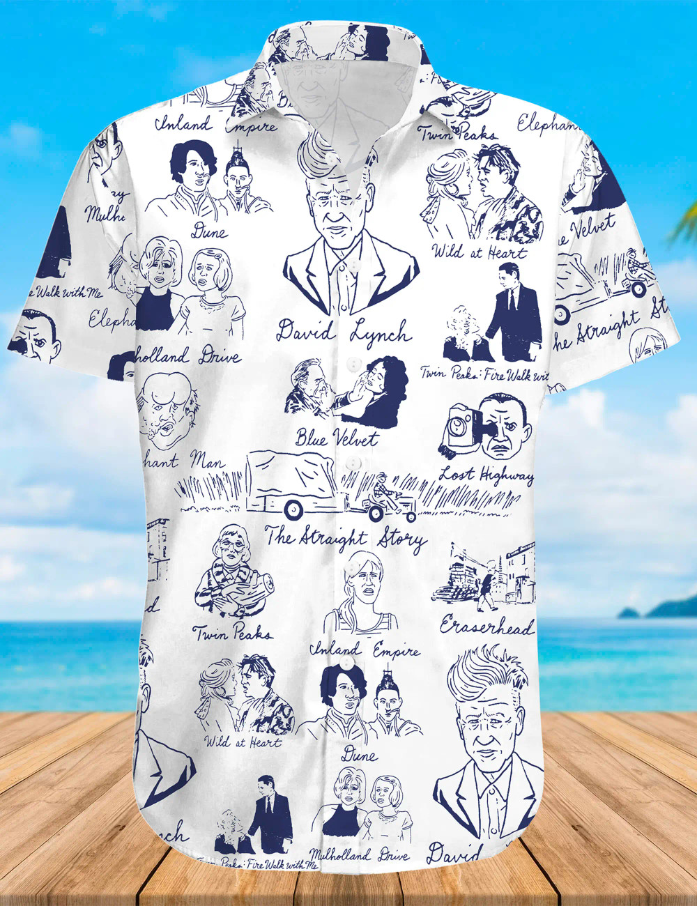 David Lynch Hawaiian Shirt For Men