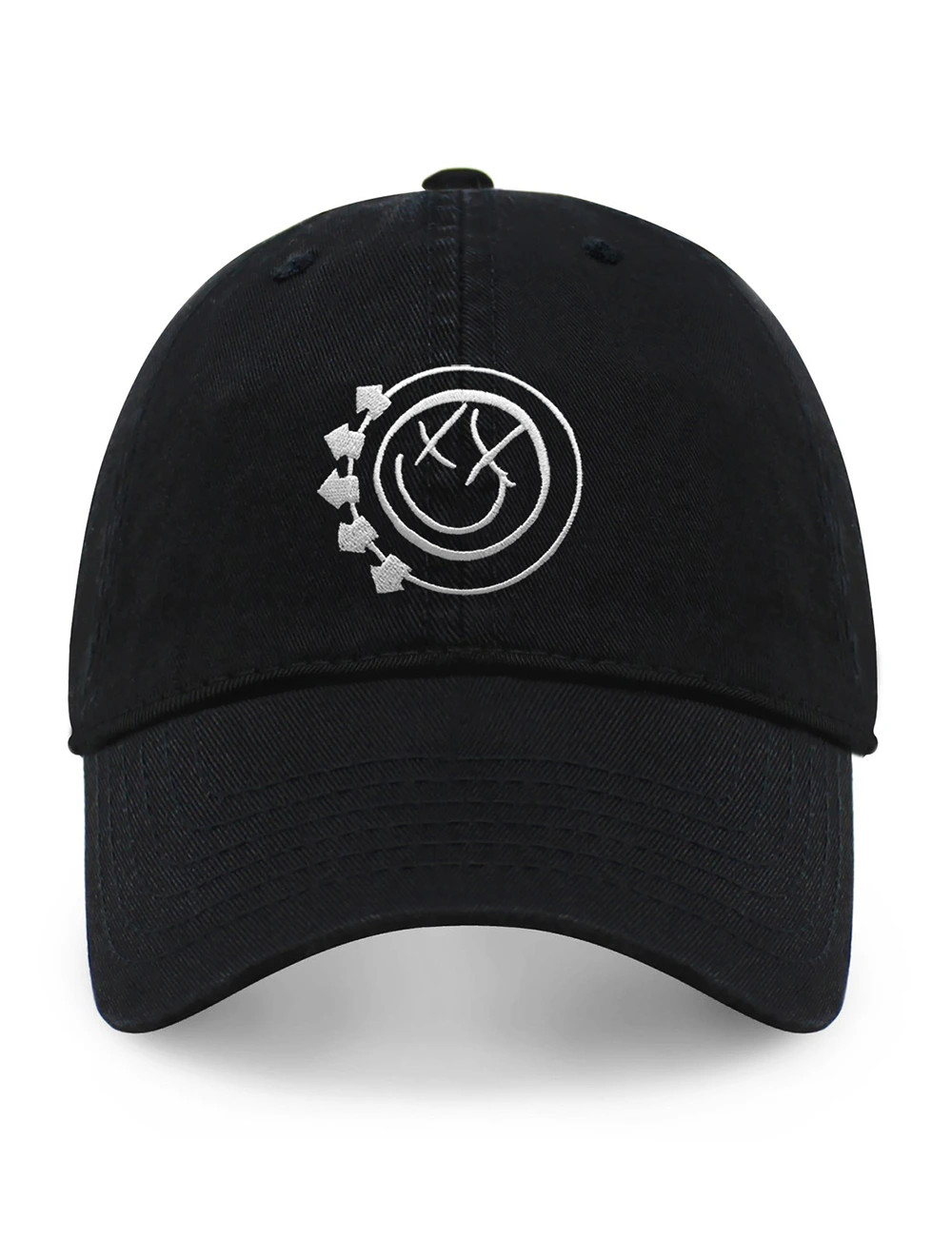 Arrow Smiley Embroidered Baseball Cap