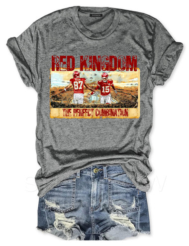 Kelce Mahomes Red Kingdom Tee