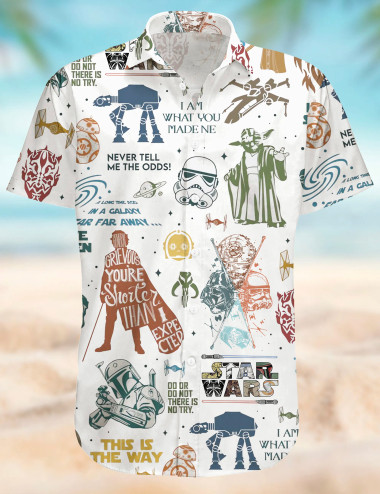 Retro Star Wars Hawaiian Shirt For Men