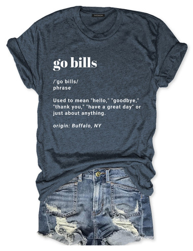 Go Bills Buffalo Bills Football Tee For Women
