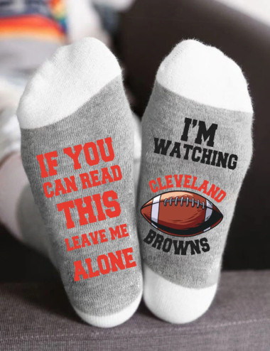 Cleveland Browns Football Unisex Crew Socks