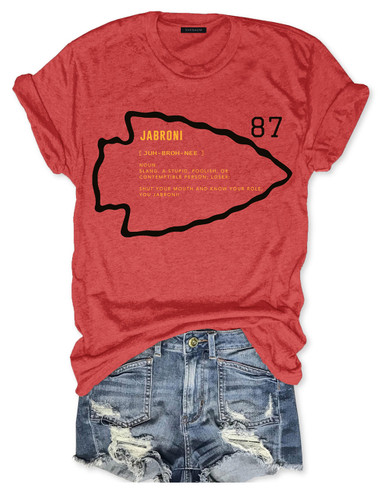 Kelce Chiefs Jabroni Definition Tee