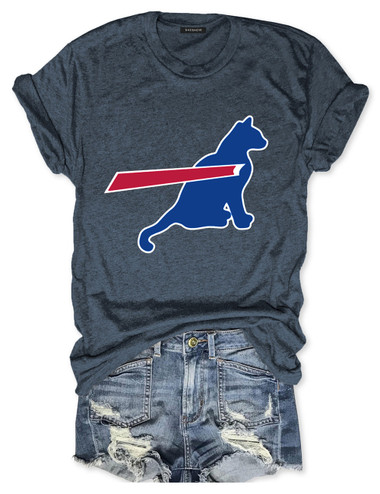 Buffalo Bills Stripe Cat Tee
