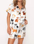 Corgi Print Pajama Set