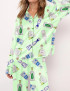 Tequila Bottle Satin Pajama Set For Women - Without Chest Pocket With Bottom Pockets