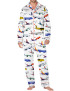 Airline Aircraft Satin Pajama Set For Men