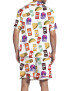 Fast Food Satin Pajama Set For Men