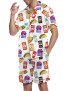 Fast Food Satin Pajama Set For Men