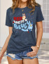 Red White Dog Family Tee