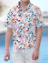 Red White Hawaiian Shirt