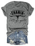 Bull Skull Country Western Tee
