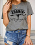Bull Skull Country Western Tee