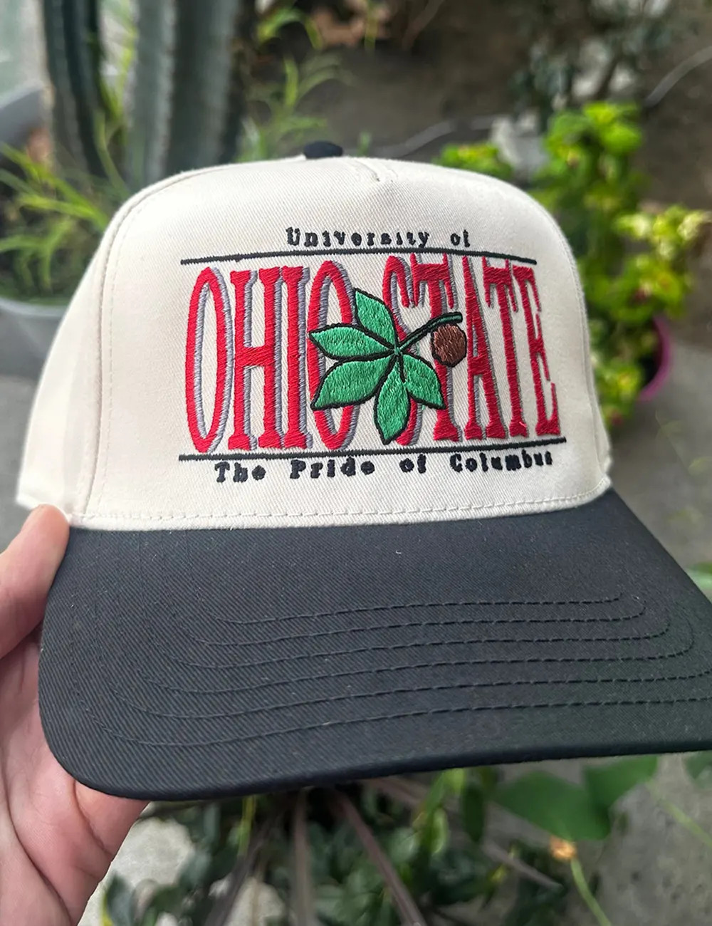 90sy2k vintage OHIO OLD CAP ダメージ加工 バイカラー 90sy2k vintage OHIO OLD CAP ダメージ加工 バイカラー