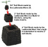 Ladbrooke 3-Pc "Basics" Soil Block Making Set with Mini 4, Micro 20, and Cubic Inserts