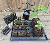Ladbooke 6-Pc "Master Grower" Soil Block Making Set with Maxi, Mini 4, Micro 20, Cubic Inserts, 7/8" Dowel Pins, and 3/8" Seed Pins