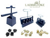 Ladbooke 6-Pc "Master Grower" Soil Block Making Set with Maxi, Mini 4, Micro 20, Cubic Inserts, 7/8" Dowel Pins, and 3/8" Seed Pins
