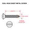 4X1/4-OSA   SCREW - OVAL HEAD SLOTTED - TYPE A