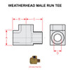 3750X2   WEATHERHEAD MALE RUN TEE