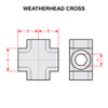 3950X4   WEATHERHEAD CROSS