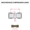 62X2   WEATHERHEAD COMPRESSION UNION