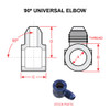 AN776-5D   90 DEGREE UNIVERSAL ELBOW