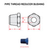 AN912-2D   PIPE THREAD REDUCER BUSHING