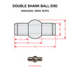 AN663C3   DOUBLE SHANK BALL TERMINAL