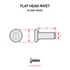 AN442A3-5   FLAT HEAD RIVET