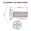 AN505-4R8   FLAT HEAD SCREW