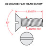 AN505-6-40   FLAT HEAD SCREW