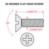 MS35191-274   FLAT HEAD SCREW