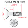 AN509-10R12   FLAT HEAD SCREW