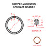 AN900-13   COPPER-ASBESTOS ANNULAR GASKET