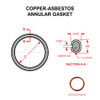 AN900-15   COPPER-ASBESTOS ANNULAR GASKET