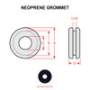 AN931-6-16   NEOPRENE GROMMET