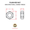 AN340-516   PLAIN HEX NUT