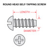 AN530-10R8   ROUND HEAD SELF-TAPPING SCREW