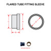 AN819-6   FLARED TUBE FITTING SLEEVE