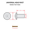 AN470D6-6   UNIVERSAL HEAD RIVET