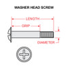 AN525-10R6   WASHER HEAD SCREW