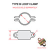 MS27405-T5   LOOP CLAMP - TYPE B