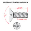 MS24693S28   FLAT HEAD SCREW