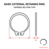 MS16625-2143   BASIC EXTERNAL RETAINING RING